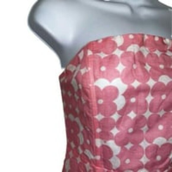 Peppermayo Linen Blend White With Pink Flowers - Picture 3 of 6